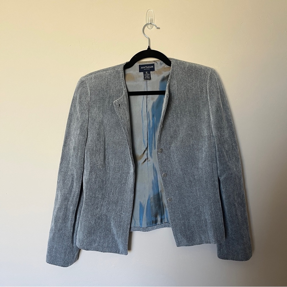 Gray Ann Taylor Blazer